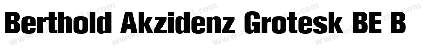 Berthold Akzidenz Grotesk BE Bold C字体转换